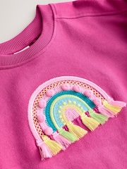 Pink Rainbow Applique Long Sleeve Top and Leggings Set (3mths-7yrs) - Image 8 of 9