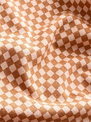 Orange Checkerboard 100% Cotton Short Sleeve T-Shirt and Playsuit Set (3mths-7yrs) - Image 9 of 9