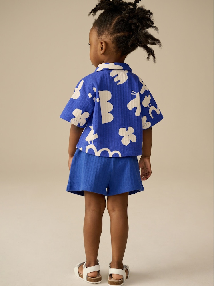 Blue Character 100% Cotton Short Sleve Shirt and Shorts Set (3mths-7yrs) - Image 2 of 11