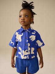 Blue Character 100% Cotton Short Sleve Shirt and Shorts Set (3mths-7yrs) - Image 3 of 11