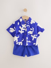 Blue Character 100% Cotton Short Sleve Shirt and Shorts Set (3mths-7yrs) - Image 5 of 11
