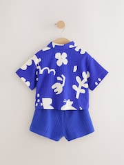 Blue Character 100% Cotton Short Sleve Shirt and Shorts Set (3mths-7yrs) - Image 6 of 11