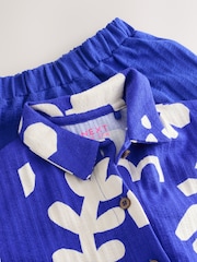 Blue Character 100% Cotton Short Sleve Shirt and Shorts Set (3mths-7yrs) - Image 8 of 11