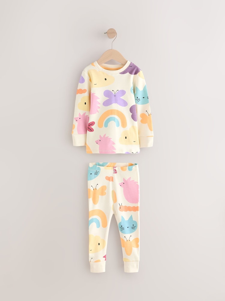Ecru White Ecru Bunny All Over Printed Pyjamas - Image 1 of 1
