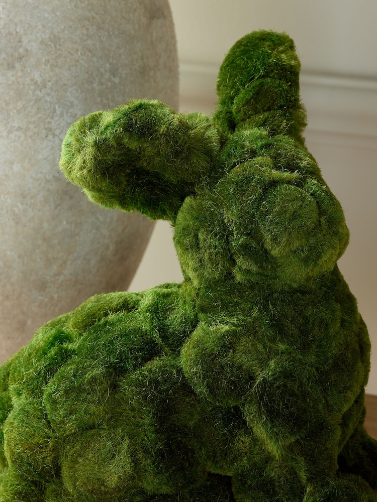 Hasen-Dekofigur aus Kunstmoos - Bild 2 von 6