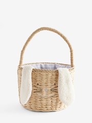 Natural Easter Rabbit Woven Basket - Image 4 of 4