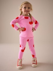 Rose pomme - Leggings côtelé (3mois-7ans) - Image 2 de 7