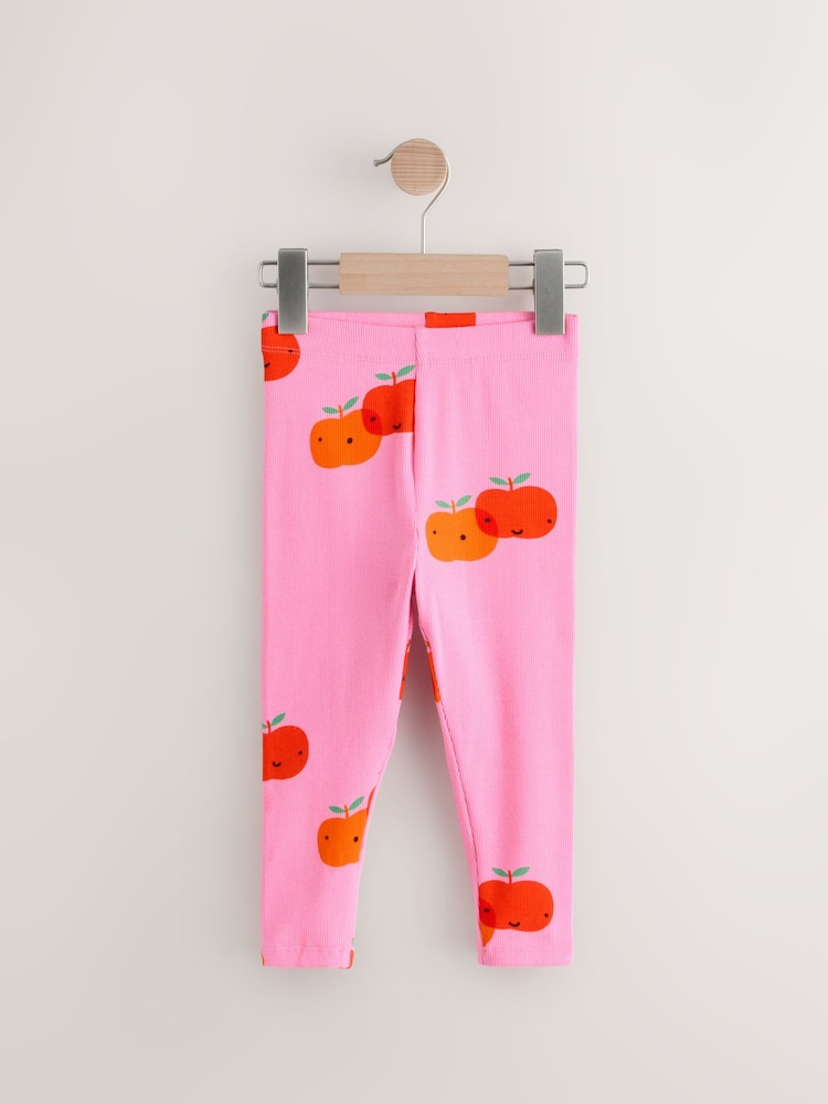 Rose pomme - Leggings côtelé (3mois-7ans) - Image 4 of 7