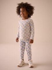 Blue Rib Leggings (3mths-7yrs) - Image 2 of 7