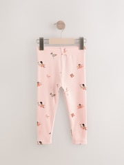 Rose motif fée - Leggings côtelé (3mois-7ans) - Image 5 de 8