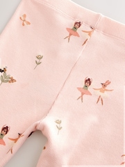 Rose motif fée - Leggings côtelé (3mois-7ans) - Image 7 de 8