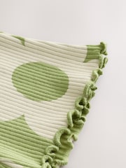 Green Flower Girls Ribbed Flare Leggings (3mths-7yrs) - Image 7 of 7