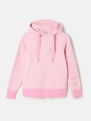 Joules Rushton Pink Cotton Cowl Neck Hoodie - Image 6 of 6