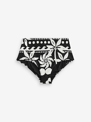 Noir et blanc - Bas de bikini Imprimé - Image 6 of 9