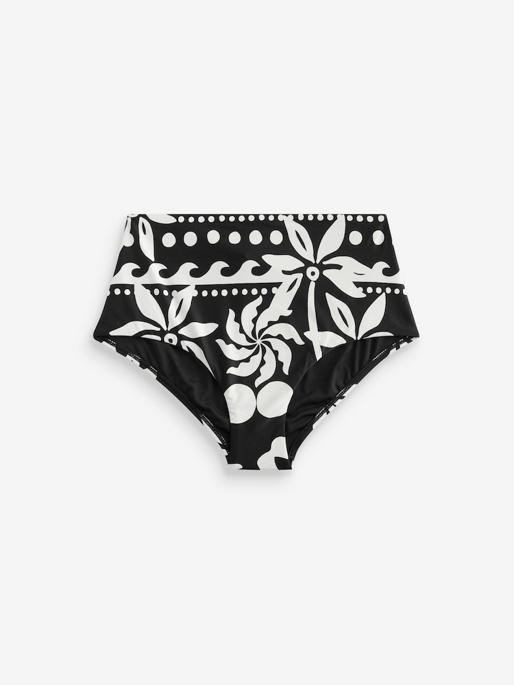 Noir et blanc - Bas de bikini Imprimé - Image 6 of 9