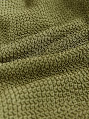 self. Black/Green Crinkle High Leg Scoop Tummy Control Swimsuit 2 Pack - Image 5 of 6