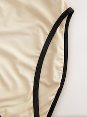 Ecru Zipped Shaping Tummy Control Swimsuit - Image 10 of 11