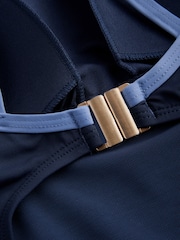 Blue Tummy Control Active Scoop Swimsuit - Image 8 of 9