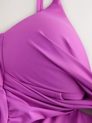 Purple Cutout Tummy Control Padded Swimsuit - Image 6 of 8