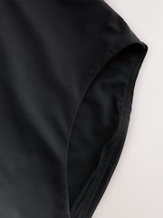 Black Plunge Shaping Tummy Control Swimsuit - Image 8 of 9