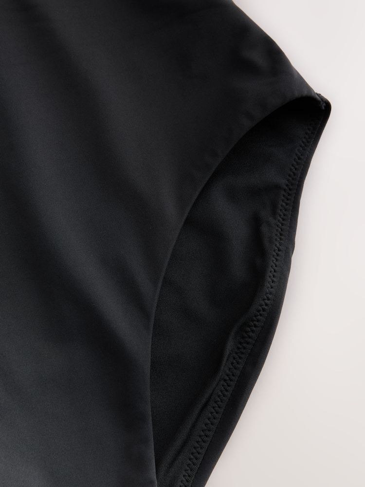 Black Plunge Shaping Tummy Control Swimsuit - Image 8 of 9