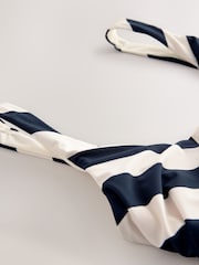 Navy/Cream Chevron Dd+ Wired Scoop Neck Tummy Control Swimsuit - Image 9 of 10