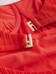 Red Rib Dd+ Wired Scoop Neck Tummy Control Swimsuit - Image 10 of 11