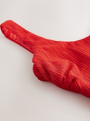 Red Rib Dd+ Wired Scoop Neck Tummy Control Swimsuit - Image 8 of 8