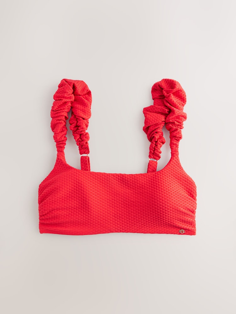 Rouge Piqué - Haut Bikini Volants Raccourci - Image 7 of 9