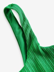 Green Rib DD+ Wired Crop Bikini Top - Image 10 of 11