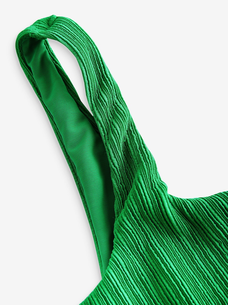 Green Rib DD+ Wired Crop Bikini Top - Image 10 of 11