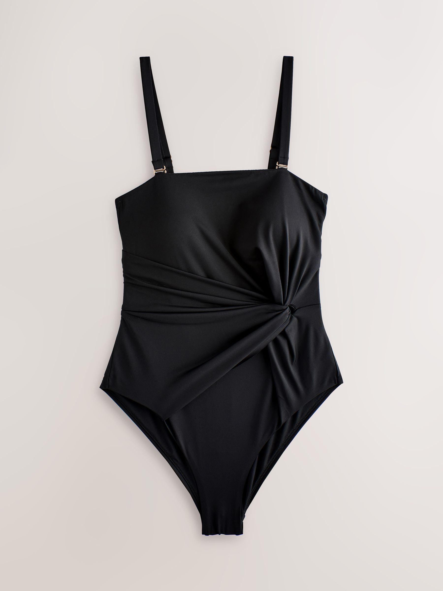 Buy Black Twist Bandeau Tummy Control Swimsuit from Next USA