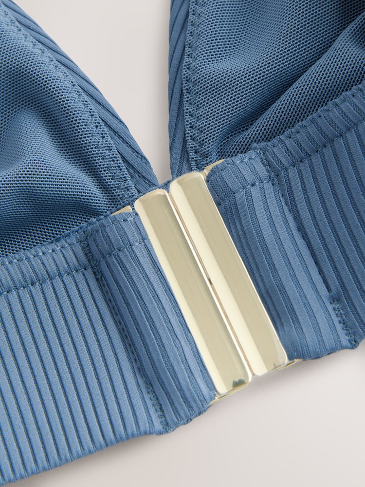 Blue Steel DD+ Rib Plunge Bikini Top - Image 10 of 10