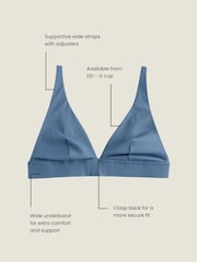 Acier bleu - DD+ Rib Plunge Bikini Top - Image 4 de 8
