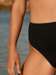 Black Midi Waist Period Bikini Bottoms - Image 7 of 10
