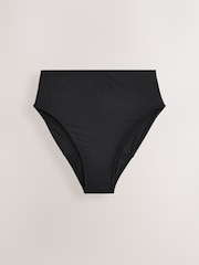 Black Midi Waist Period Bikini Bottoms - Image 8 of 10