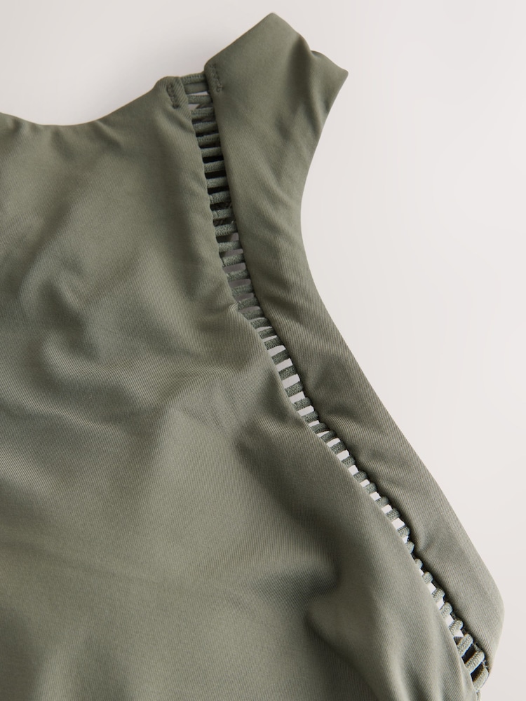 Khaki Green Maternity Swimsuit - Image 2 of 4