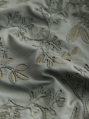 Verde caqui - Traje de baño de palabra de honor con bordados y efecto reductor del vientre - Imagen 11 de 11