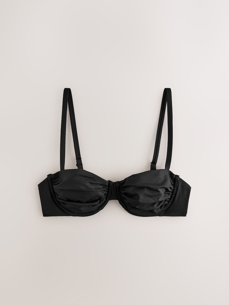 Noir - Haut de bikini non rembourré avec armatures - Image 6 of 8