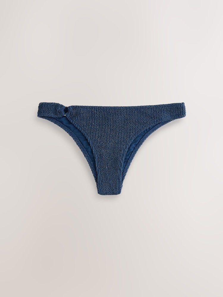 Marineblau, Metallic & Glitzer - Brasilianische Bikinihose mit hohem Beinausschnitt - Bild 6 von 6 Marineblau, Metallic & Glitzer - Brasilianische Bikinihose mit hohem Beinausschnitt - Bild 6 von 6