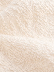 Cream Shell Jacquard Scoop Trim Tummy Control Swimsuit - Image 7 of 8