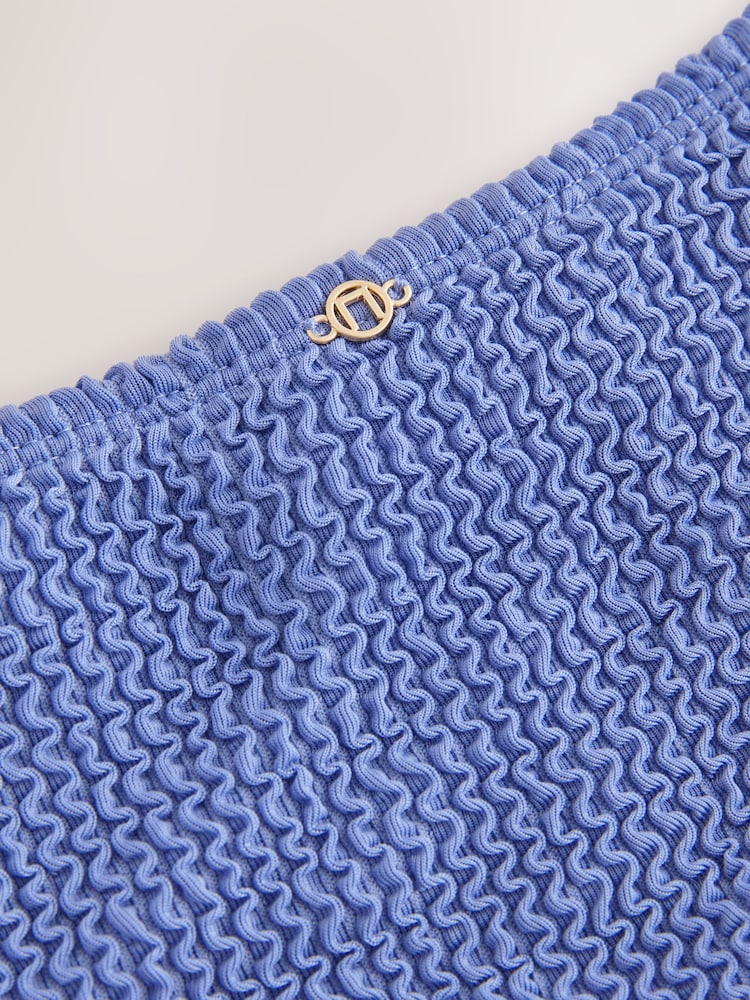 Steel Blue Crinkle - Hoog uitgesneden bikinibroekje - Image 8 of 8