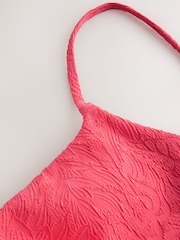 Coral Jacquard Tummy Control High Leg Scoop Swimsuit - Image 9 of 9