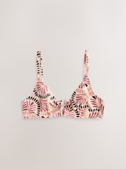 Paisley rose - Haut Bikini avec armatures et bordure en U - Image 6 de 8