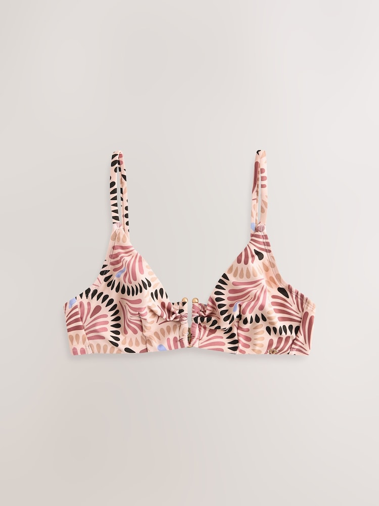 Roze paisley - U-Trim Wired Bikini Top - Image 6 of 8