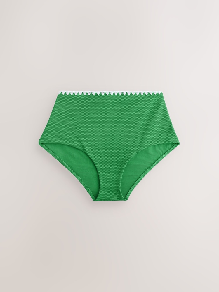 Groen piqué - Bikini broekje met print - Image 6 of 8