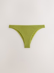 Vert froissé - Bas de bikini échancré - Image 5 of 7