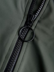 Khaki Green Zipped Shaping Tummy Control Swimsuit - Image 9 of 10