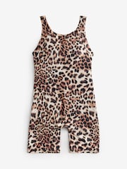 Leopard Tummy Control Unitard Swimsuit - Image 6 of 8