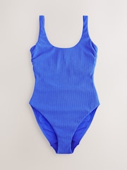 Blue Rib Dd+ Wired Scoop Neck Tummy Control Swimsuit - Image 10 of 13
